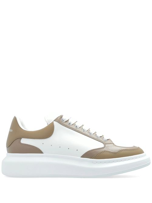 white/beige calf leather smooth grain panelled design Alexander McQueen | 757710WIFT91621